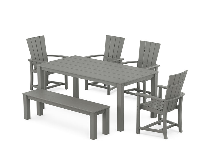 POLYWOOD® Quattro 6-Piece Parsons Dining Set with Bench