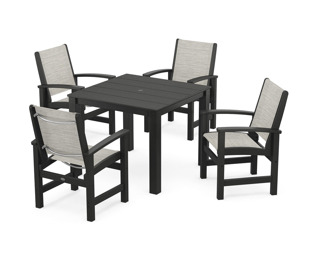 POLYWOOD® Coastal 5-Piece Parsons Dining Set