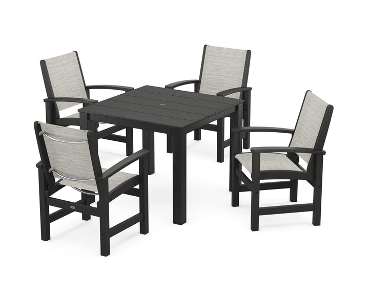 POLYWOOD® Coastal 5-Piece Parsons Dining Set