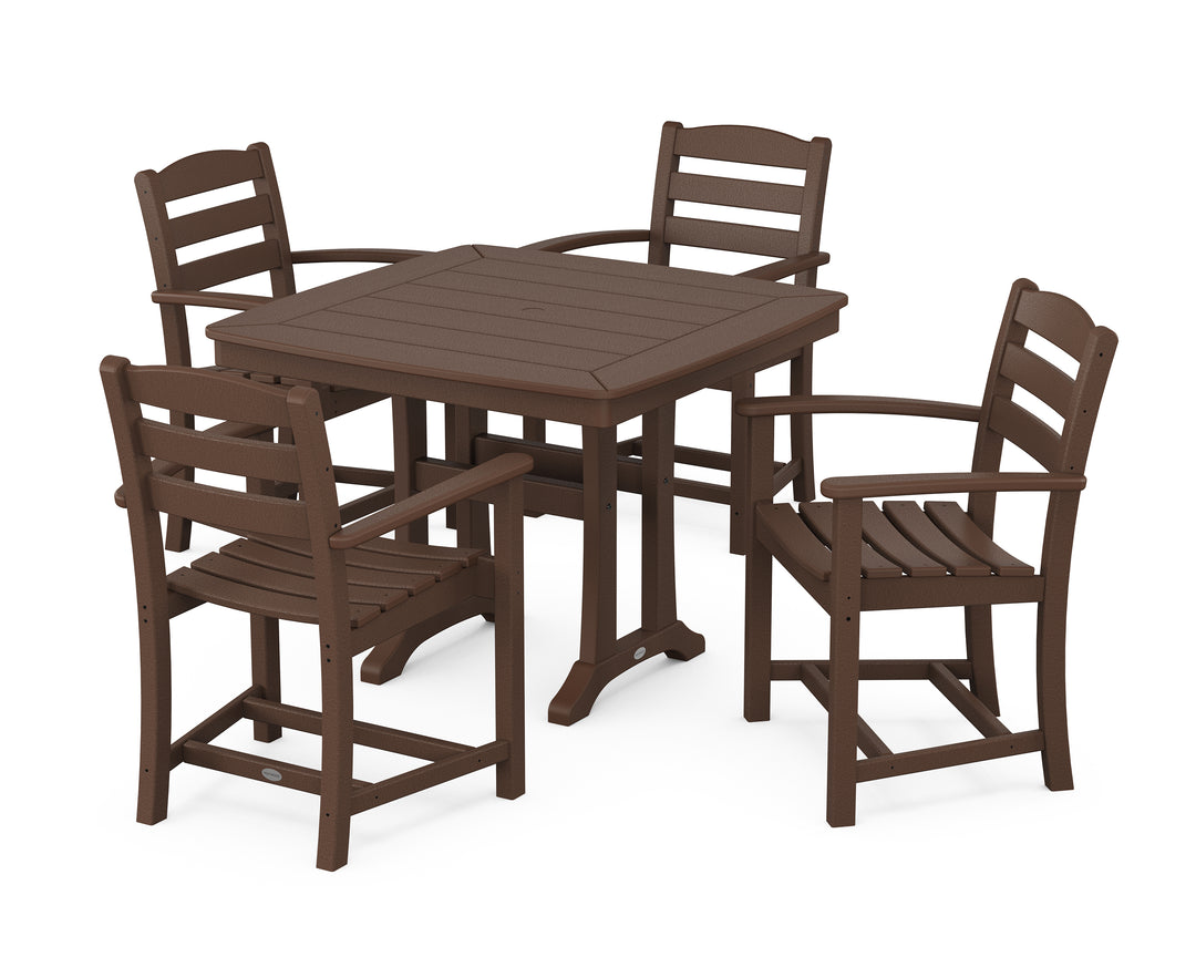 POLYWOOD® La Casa Café 5-Piece Dining Set with Trestle Legs