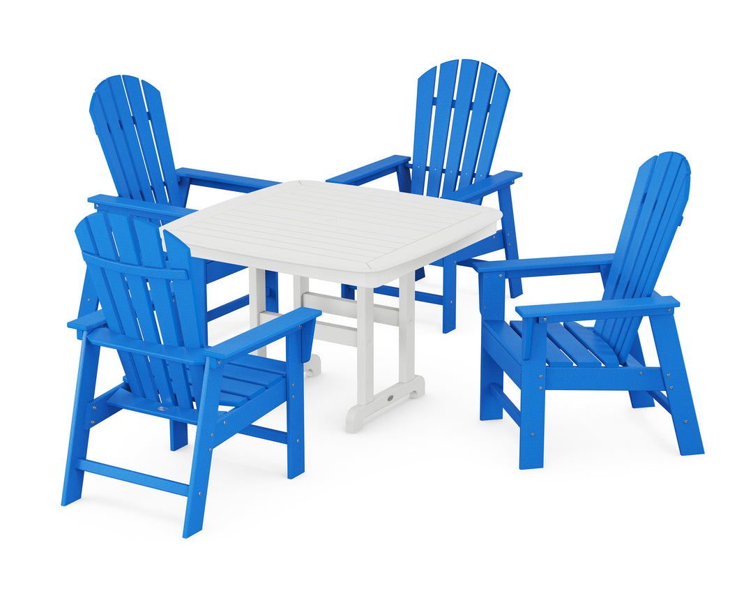 POLYWOOD® South Beach 5-Piece Dining Set with Trestle Legs