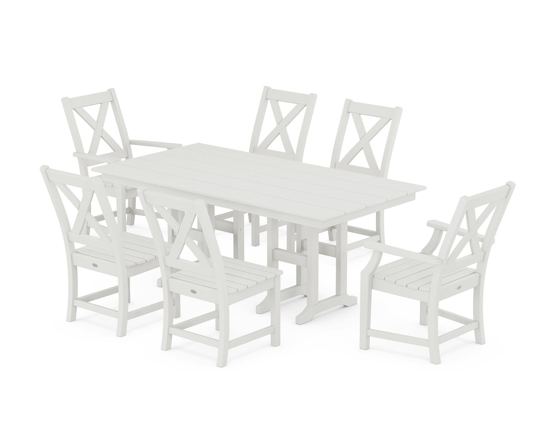 POLYWOOD® Braxton 7-Piece Farmhouse Dining Set