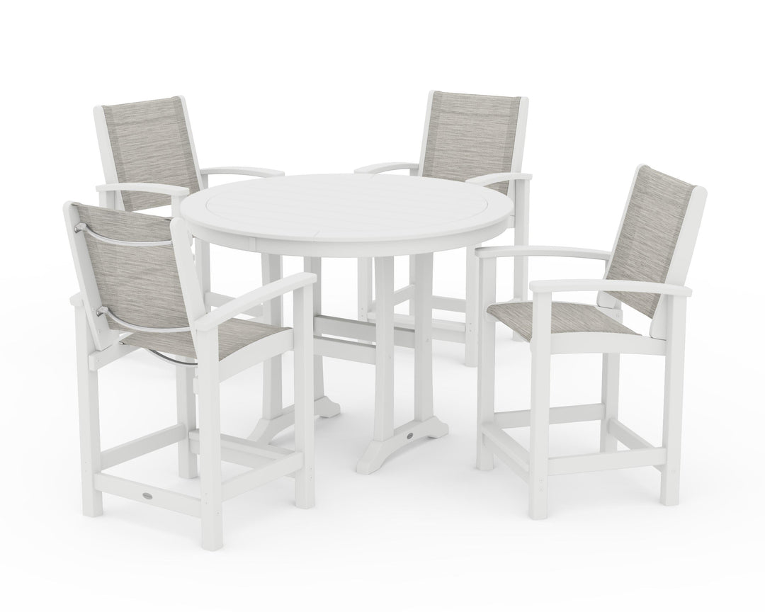 POLYWOOD® Coastal 5-Piece Counter Set