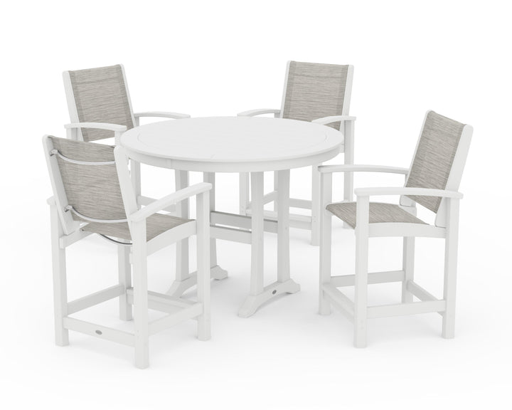 POLYWOOD® Coastal 5-Piece Counter Set