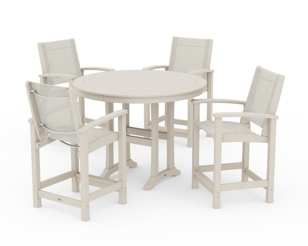 POLYWOOD® Coastal 5-Piece Counter Set