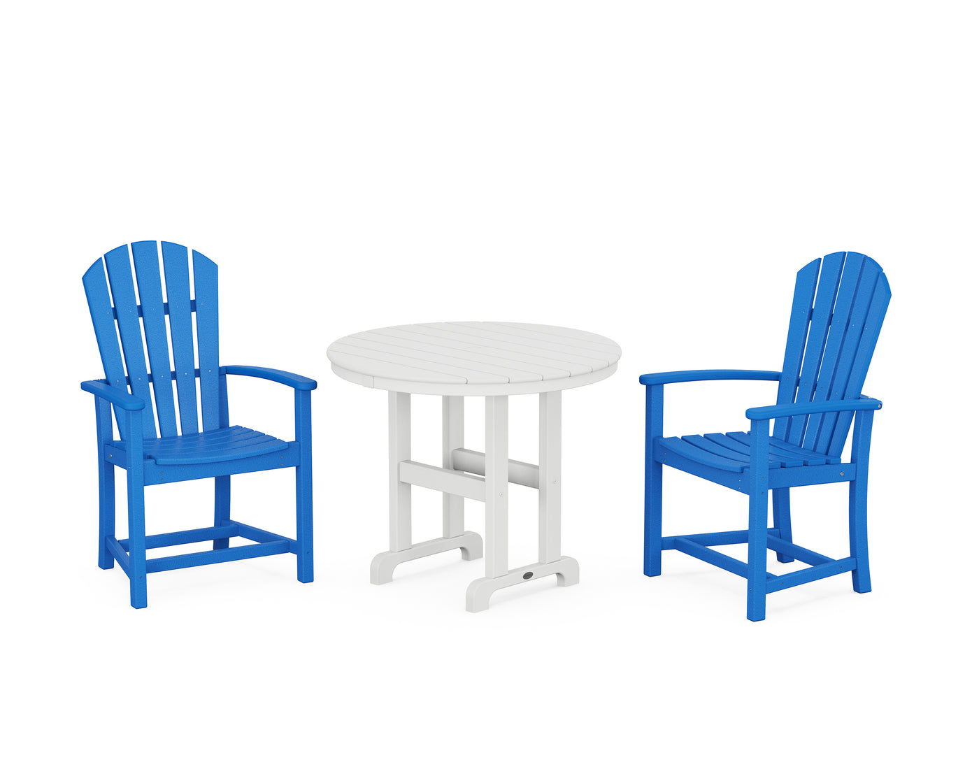 Palm Coast 3-Piece Round Farmhouse Dining Set