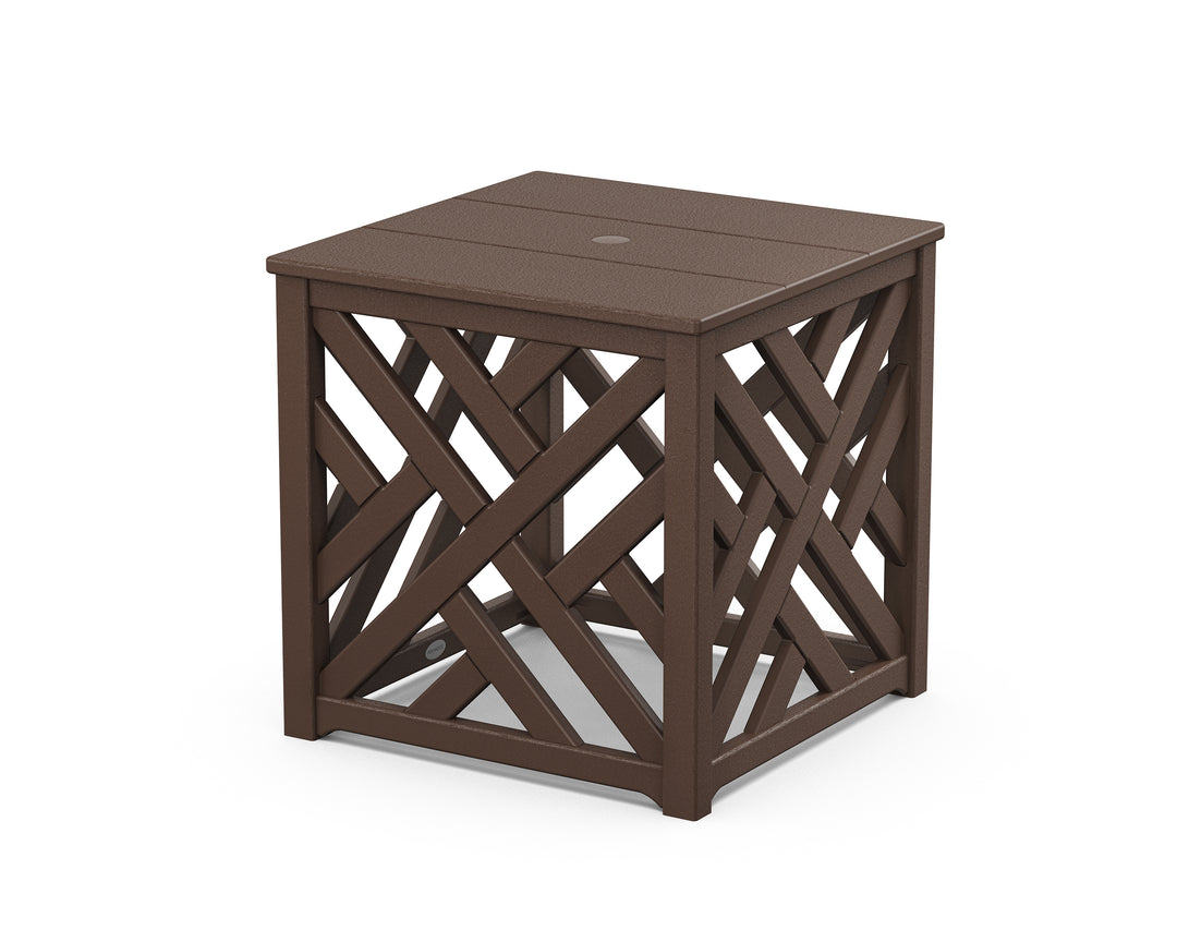 POLYWOOD® Chippendale Umbrella Stand Accent Table