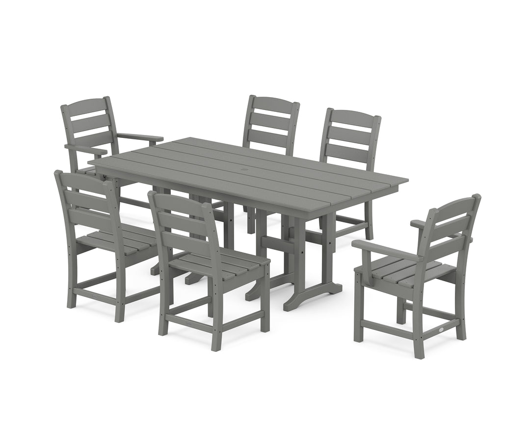 POLYWOOD® Lakeside 7-Piece Farmhouse Dining Set