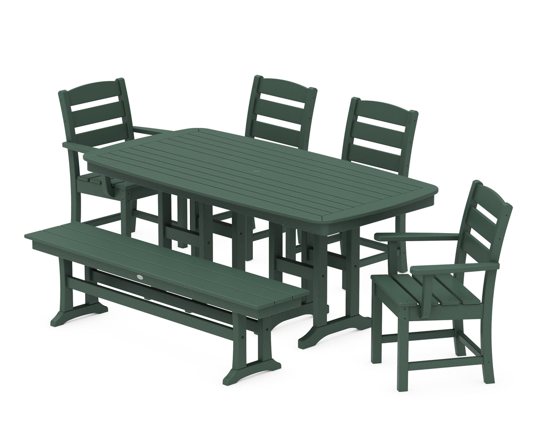 POLYWOOD® Lakeside 6-Piece Dining Set with Bench