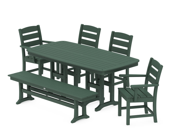 POLYWOOD® Lakeside 6-Piece Dining Set with Bench