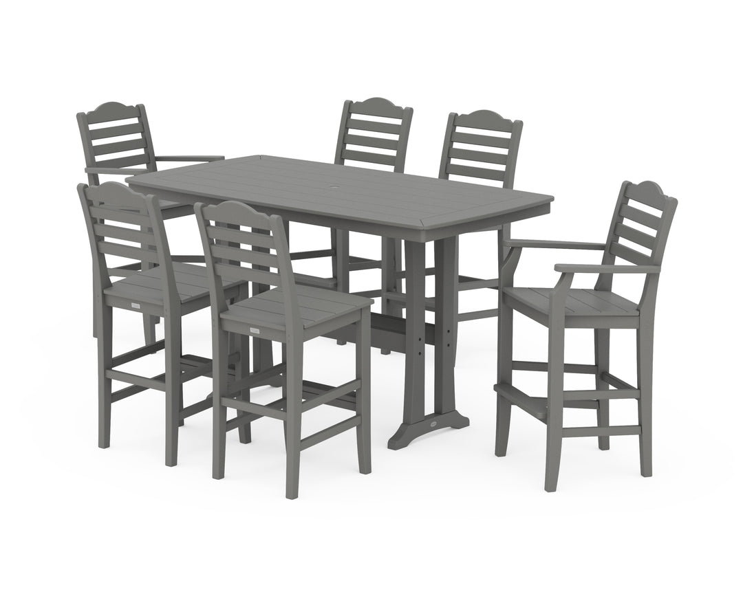 Draper James™ by  POLYWOOD® Savannah 7-Piece Bar Set with Trestle Legs