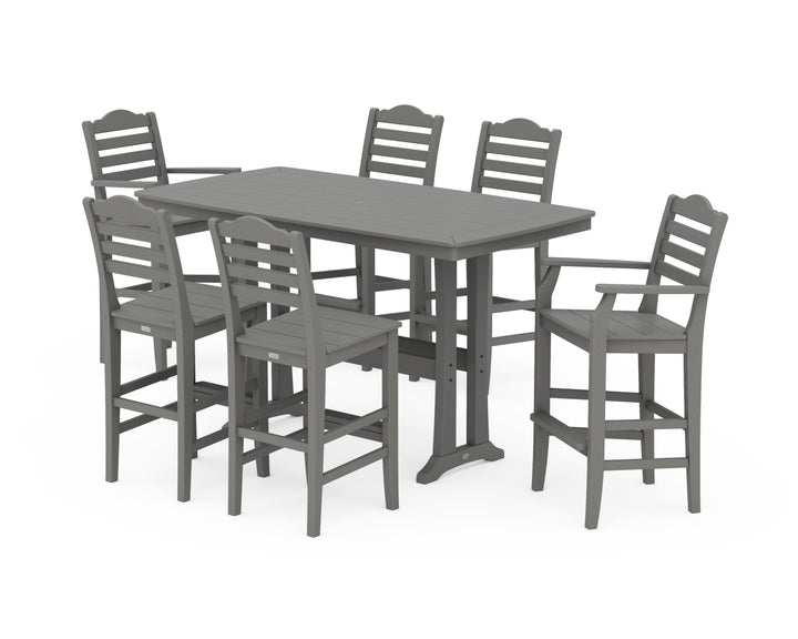 Draper James™ by  POLYWOOD® Savannah 7-Piece Bar Set with Trestle Legs