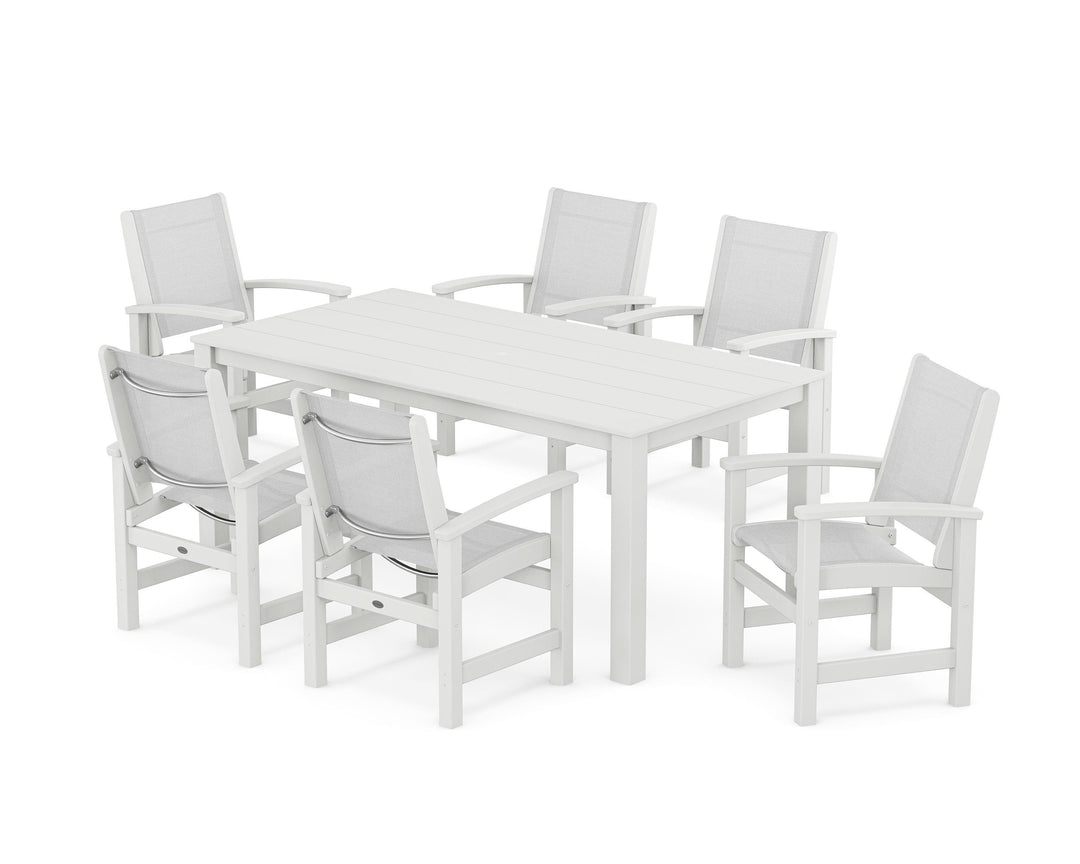 POLYWOOD® Coastal 7-Piece Parsons Dining Set