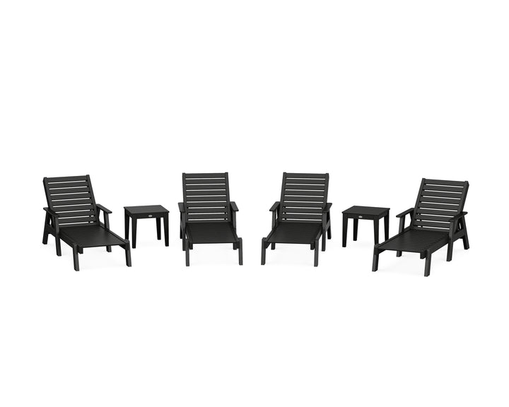 POLYWOOD® Captain Chaise 6-Piece Set with Arms