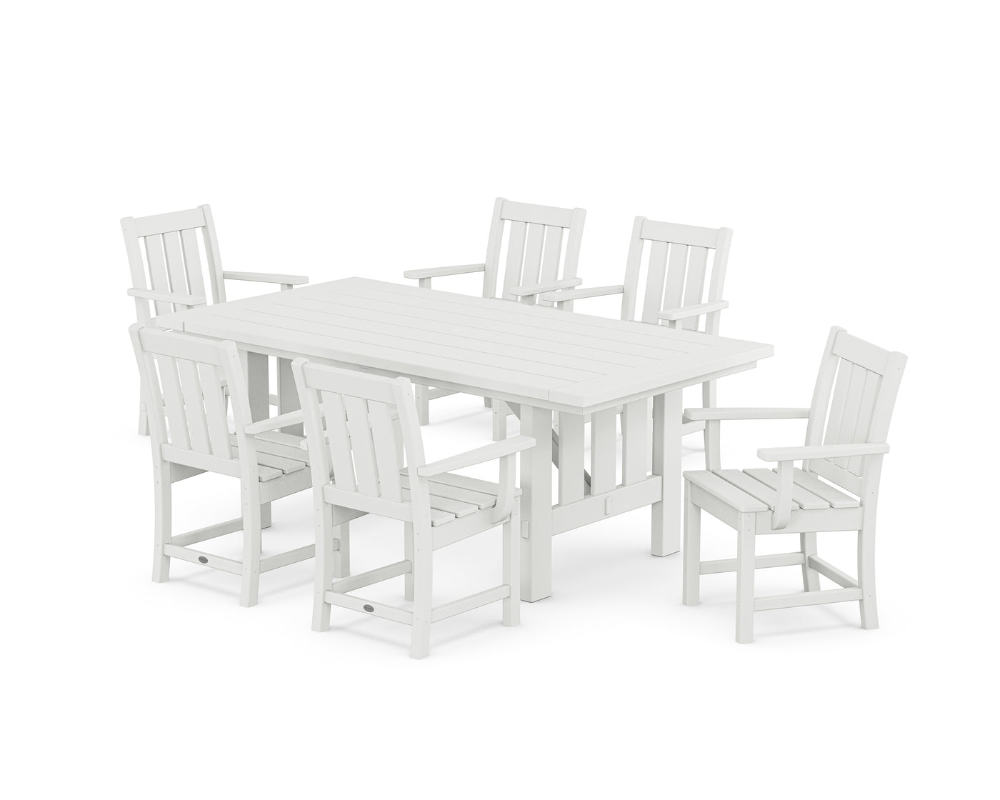 Oxford Arm Chair 7-Piece Mission Dining Set