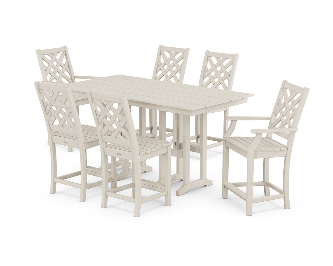 Country Living Wovendale 7-Piece Farmhouse Counter Set