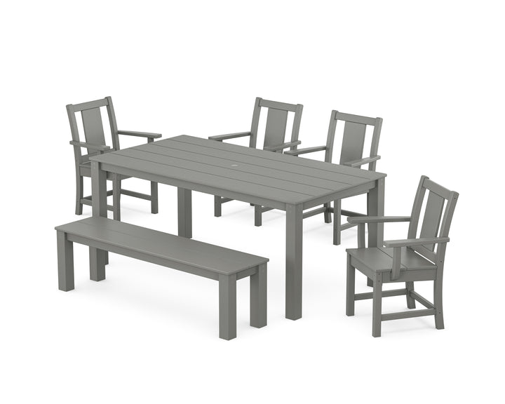 POLYWOOD® Prairie 6-Piece Parsons Dining Set with Bench