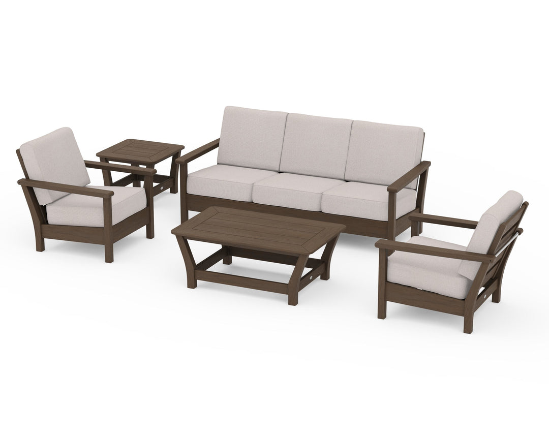 POLYWOOD® Harbour 5-Piece Deep Seating Set