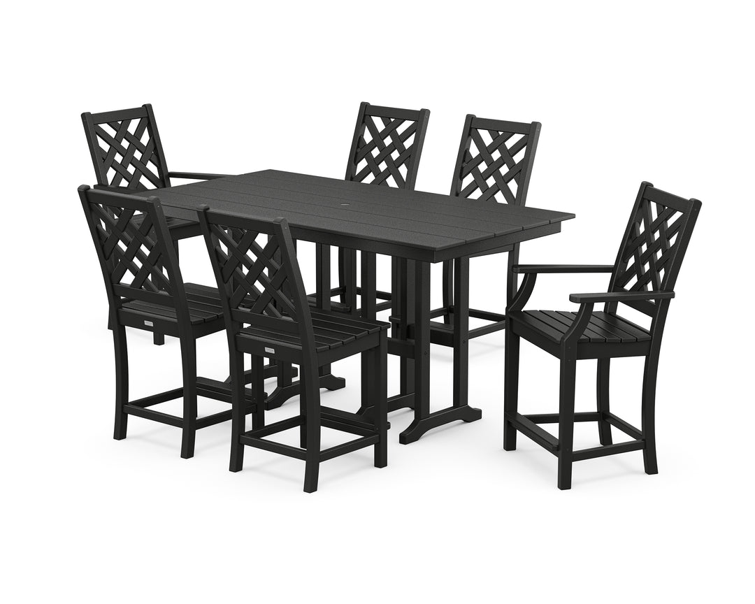 Country Living Wovendale 7-Piece Farmhouse Counter Set
