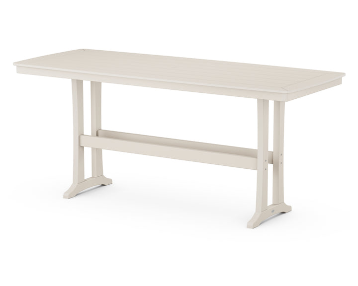 POLYWOOD® Nautical Trestle 39” x 97” Bar Table