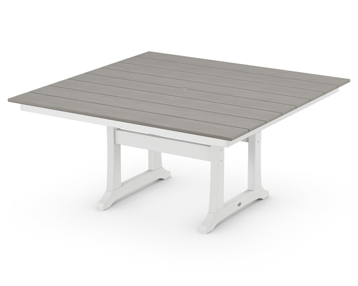 POLYWOOD® Farmhouse Trestle 59" Dining Table