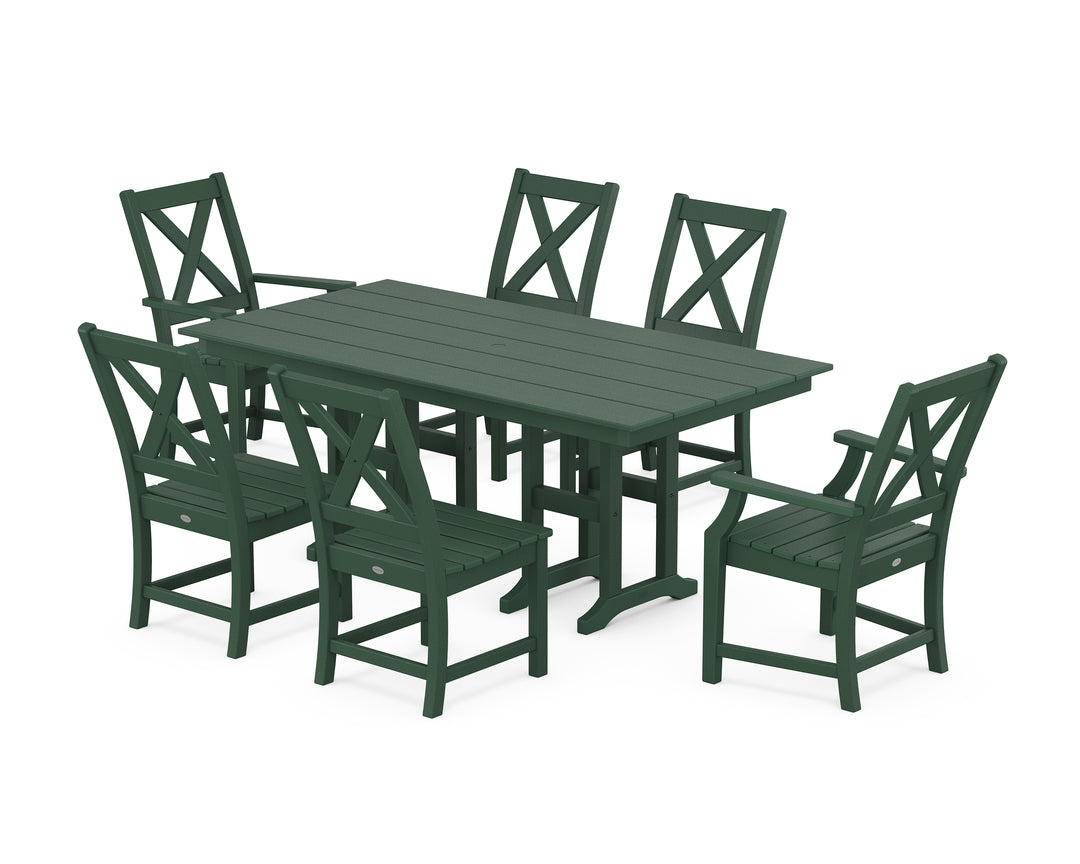 POLYWOOD® Braxton 7-Piece Farmhouse Dining Set