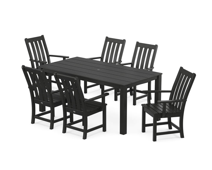 POLYWOOD® Vineyard 7-Piece Parsons Arm Chair Dining Set
