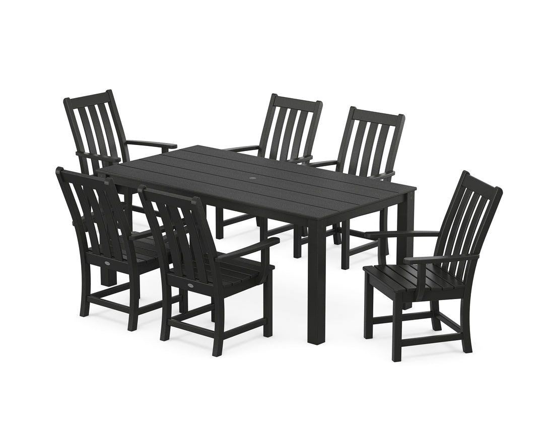 POLYWOOD® Vineyard 7-Piece Parsons Arm Chair Dining Set