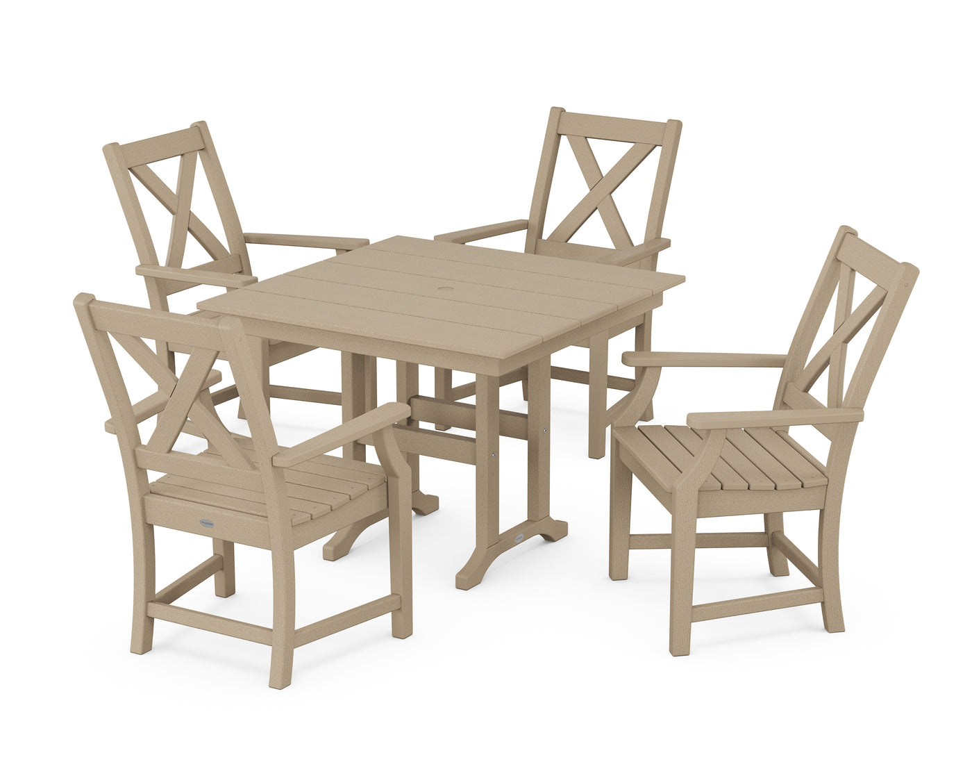 Braxton 5-Piece Farmhouse Dining Set