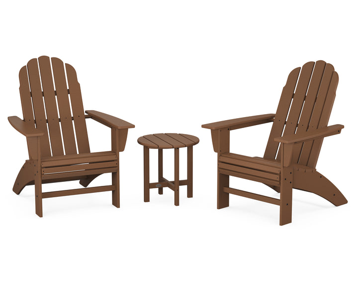 POLYWOOD® Vineyard 3-Piece Curveback Adirondack Set