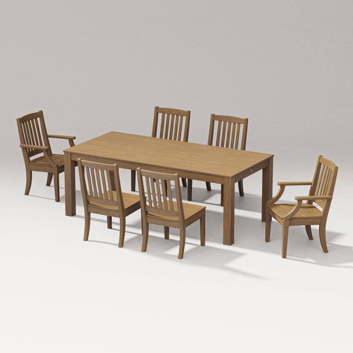 PW Designer Series Estate 7-Piece Parsons Table Dining Set