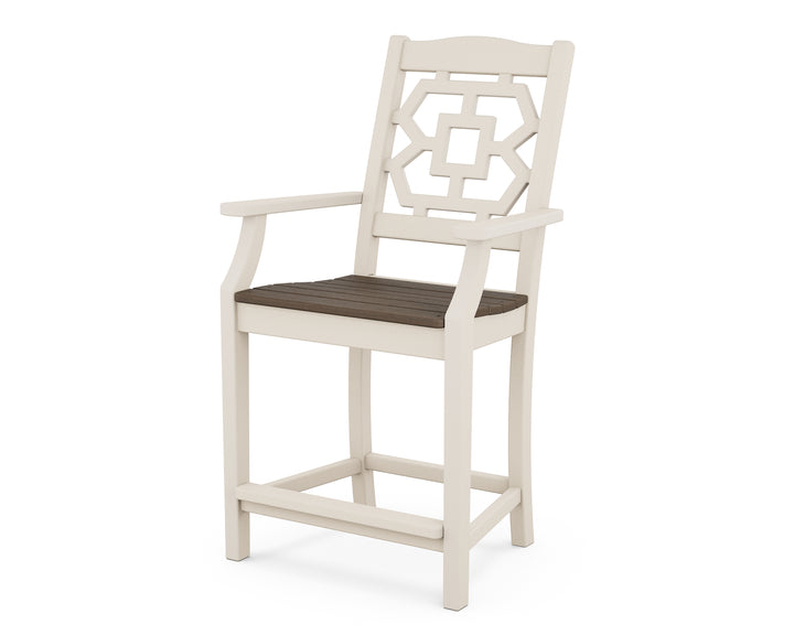 Martha Stewart by POLYWOOD® Chinoiserie Counter Arm Chair