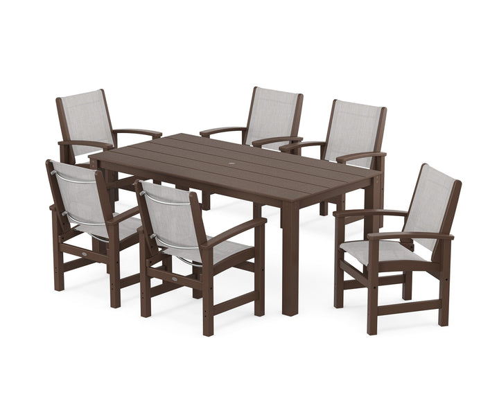 POLYWOOD® Coastal 7-Piece Parsons Dining Set