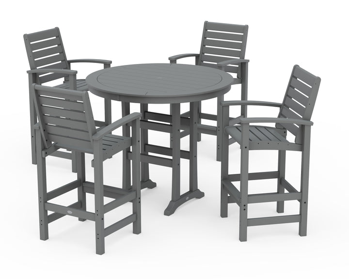 POLYWOOD® 5 Piece Signature Bar Dining Set