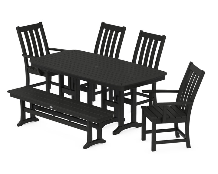 POLYWOOD® Vineyard 6-Piece Dining Set with Bench