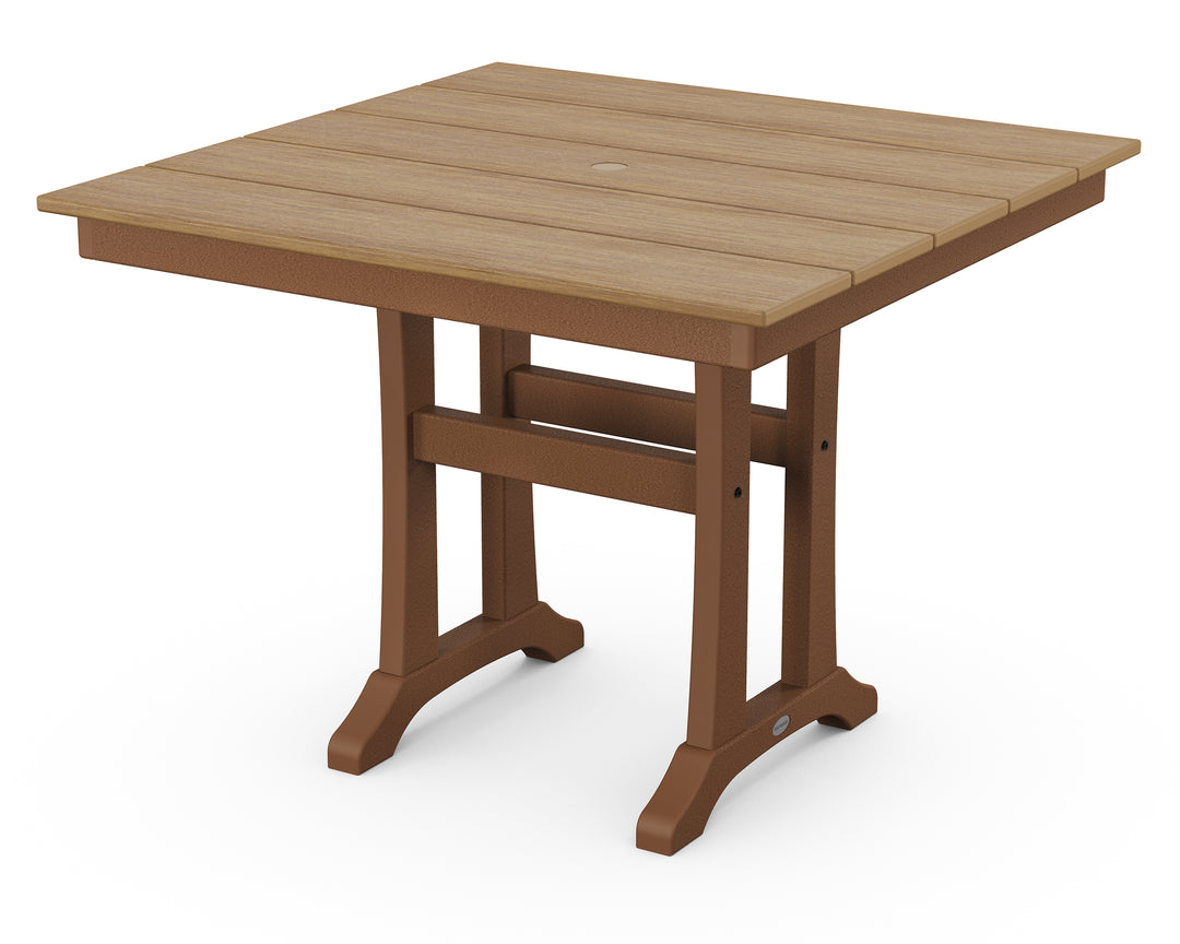 POLYWOOD® Farmhouse Trestle 37" Dining Table
