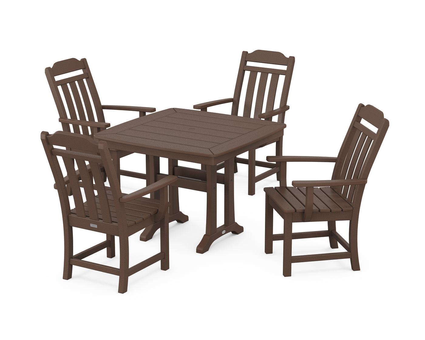 Cottage 5-Piece Dining Set with Trestle Legs