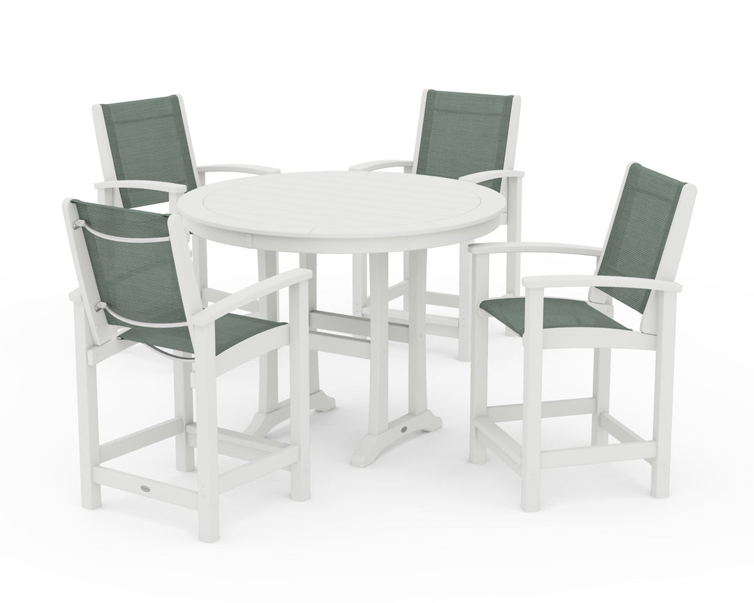 POLYWOOD® Coastal 5-Piece Counter Set