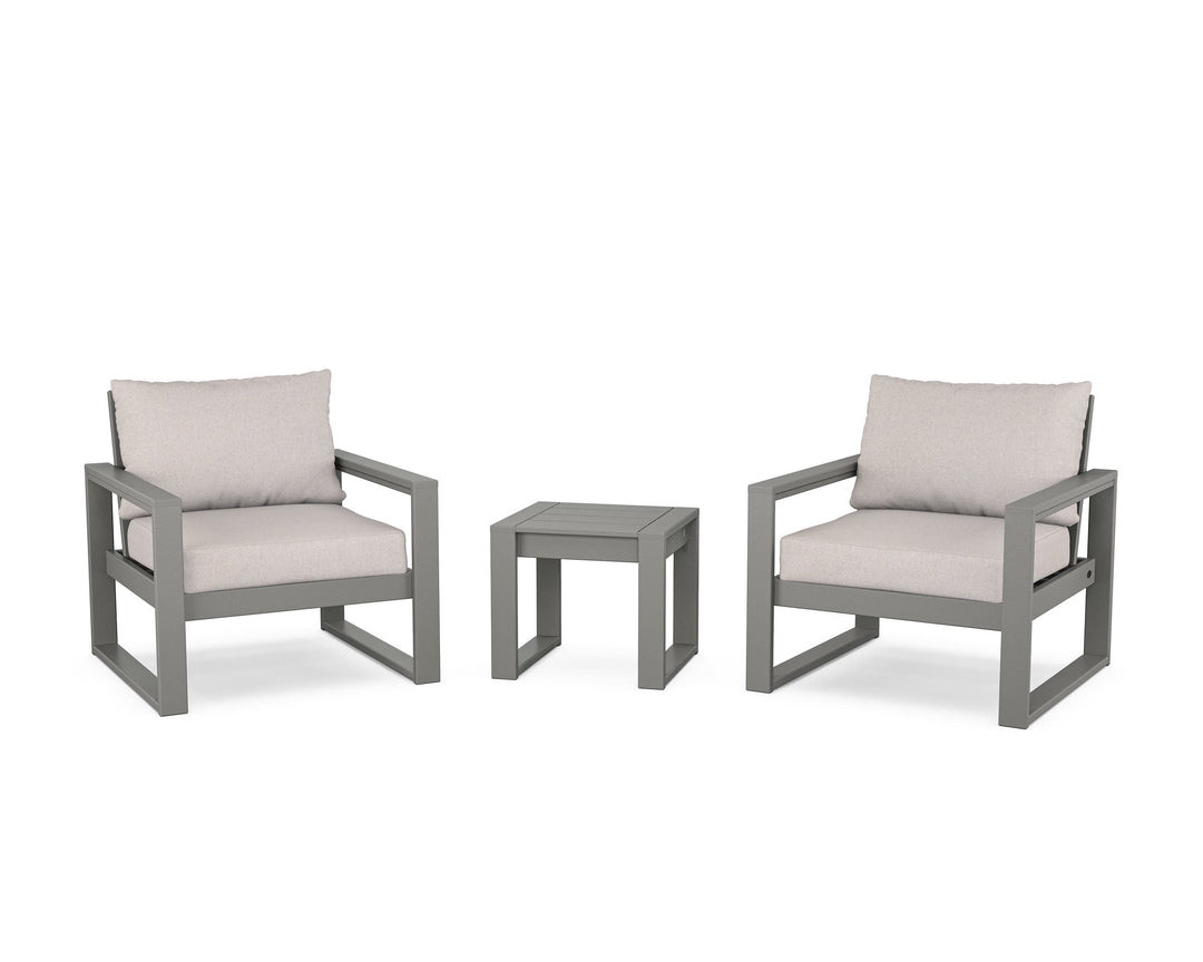 POLYWOOD® EDGE Sectional 3-Piece Deep Seating Set