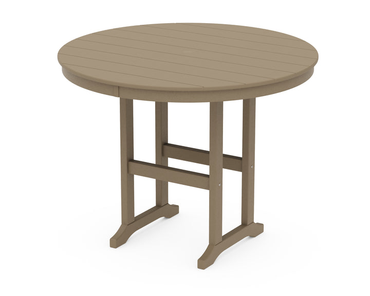 POLYWOOD® 48" Round Farmhouse Counter Table