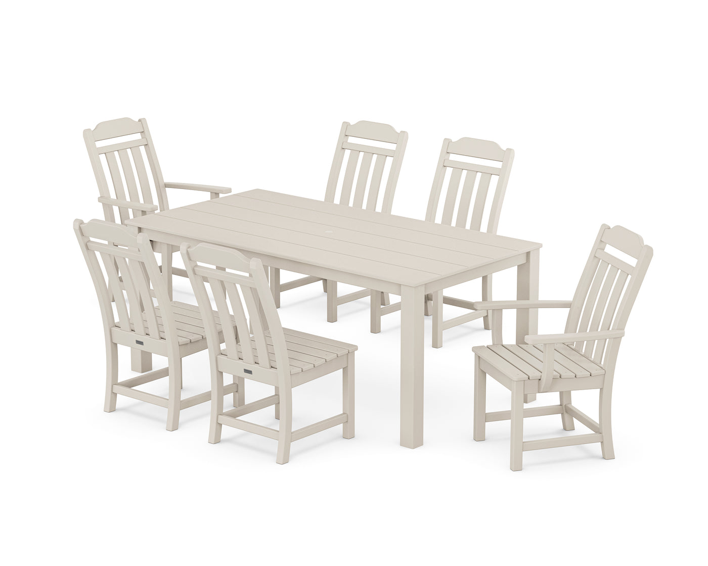 Cottage 7-Piece Parsons Dining Set