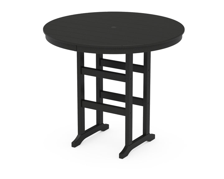 POLYWOOD® 48" Round Farmhouse Bar Table