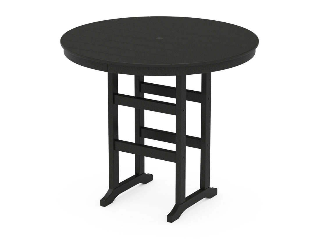 POLYWOOD® 48" Round Farmhouse Bar Table