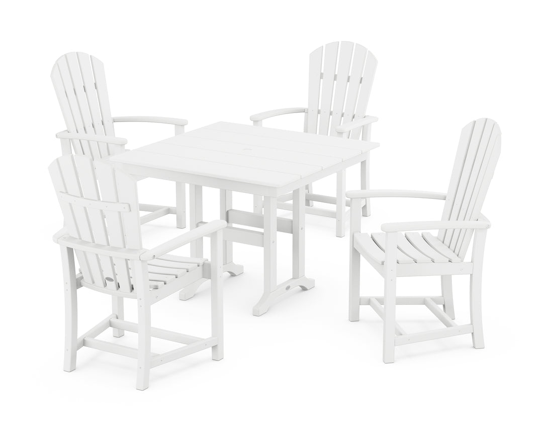 POLYWOOD® Palm Coast 5-Piece Farmhouse Dining Set