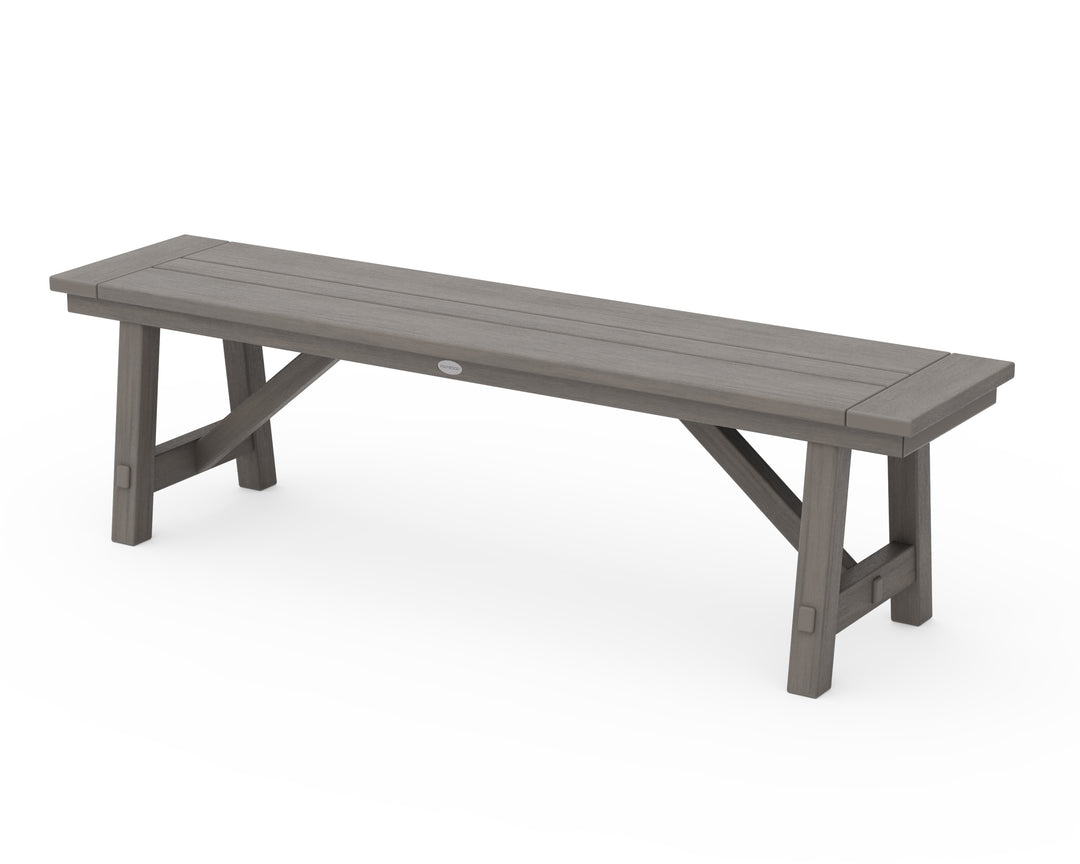 POLYWOOD® Rustic Farmhouse 60" Backless Bench