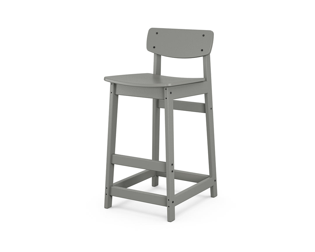 POLYWOOD® Modern Studio Urban Lowback Bar Chair