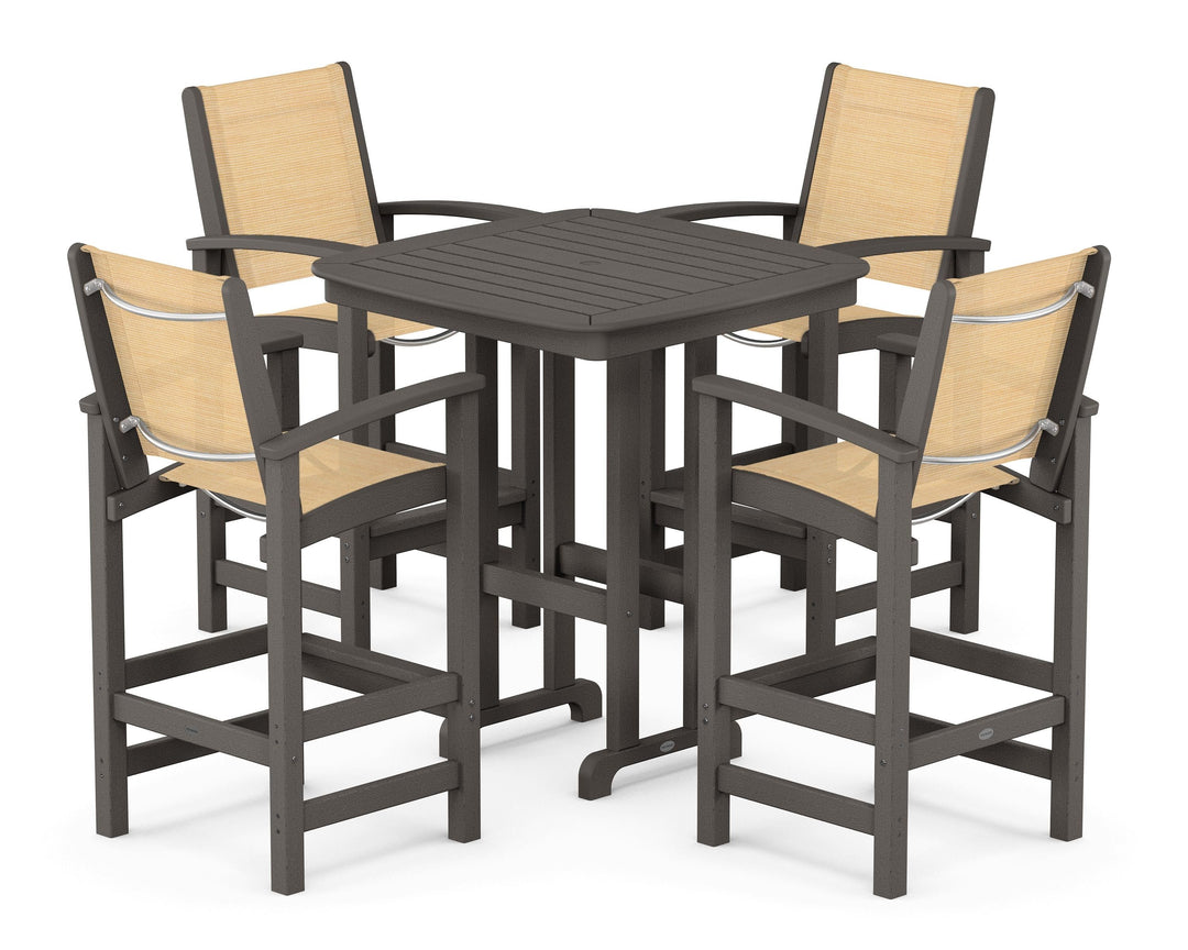 POLYWOOD® Coastal 5-Piece Bar Set
