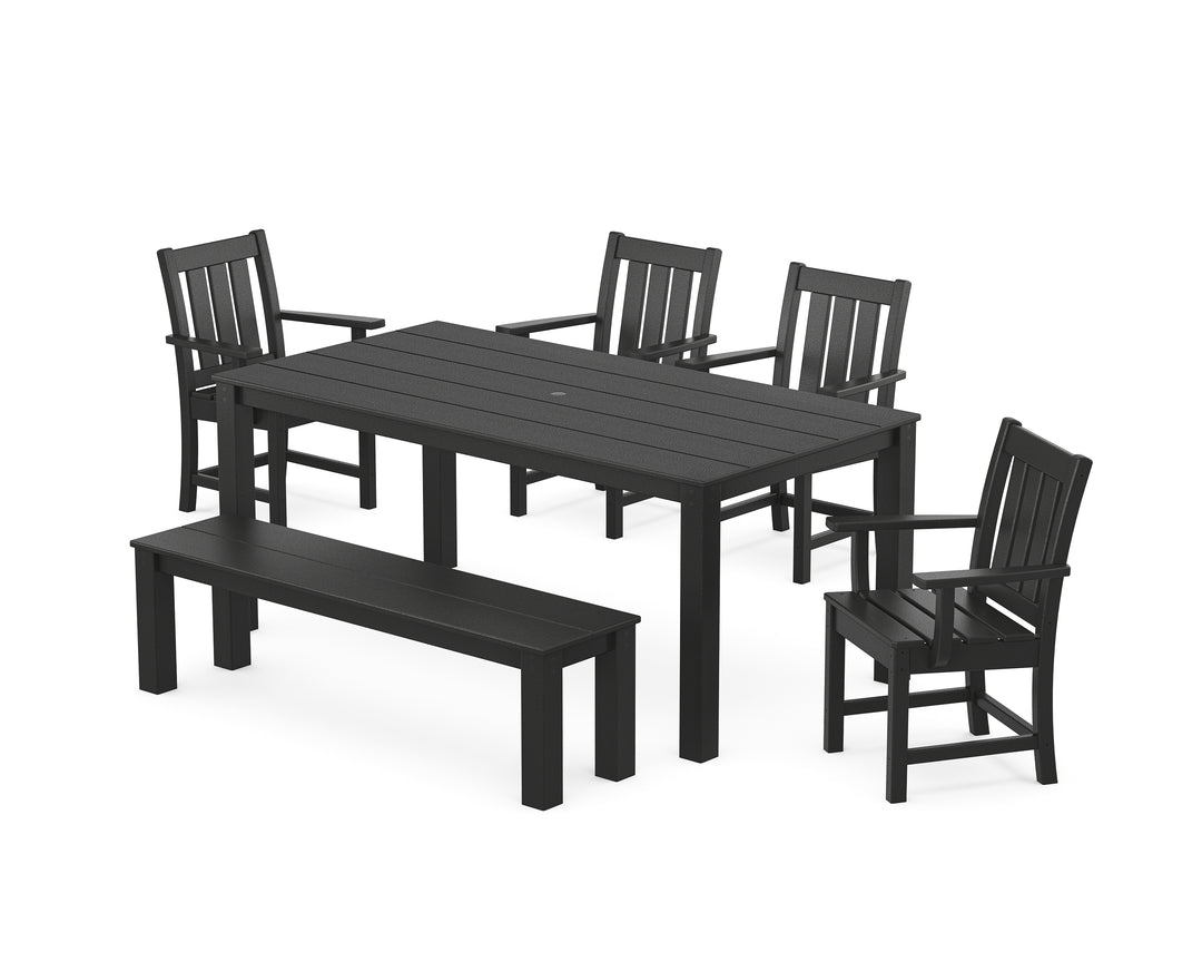 POLYWOOD® Oxford 6-Piece Parsons Dining Set with Bench