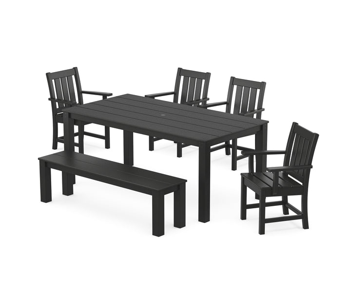 POLYWOOD® Oxford 6-Piece Parsons Dining Set with Bench