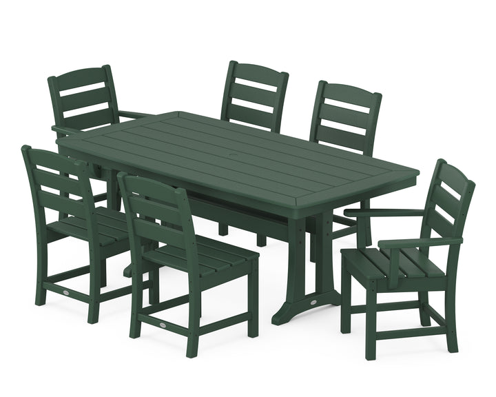 POLYWOOD® Lakeside 7-Piece Dining Set with Trestle Legs